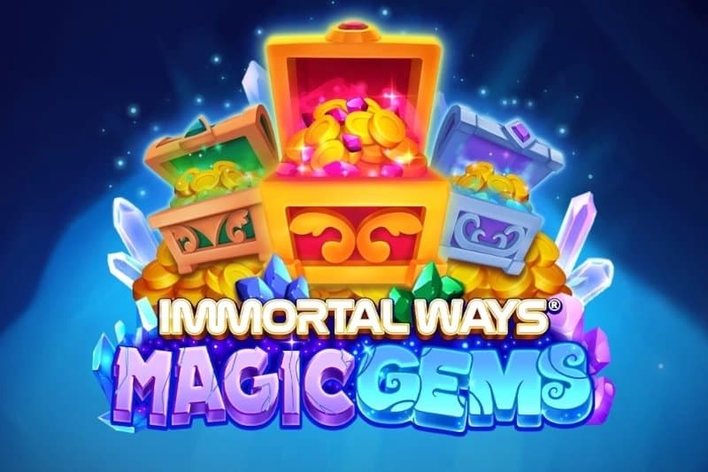 Immortal Ways Magic Gems slot game by RubyPlay