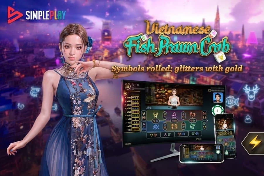Vietnamese Fish Prawn Crab slot game by SimplePlay