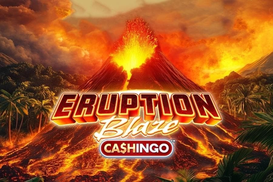 Eruption Blaze Cashingo slot game by Slingshot Studios