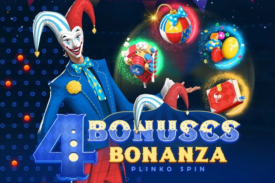 4 Bonuses Bonanza - Plinko Spin slot game by SmartSoft Gaming