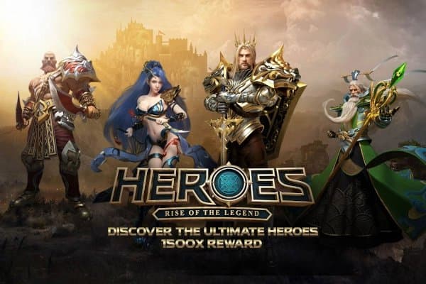 Heroes Rise of the Legend slot game by Spadegaming