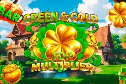 Green & Gold Top Multiplier slot game by Spinberry