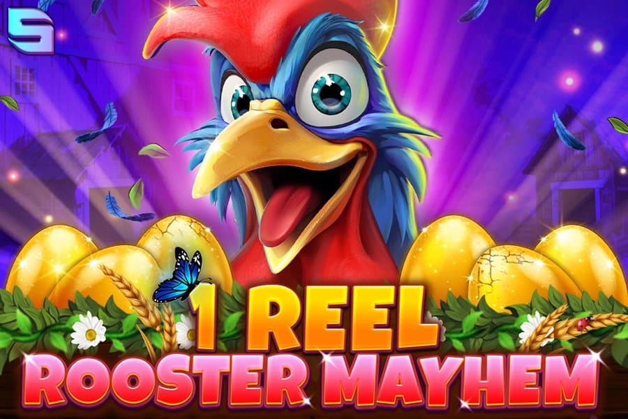 1 Reel Rooster Mayhem slot game by Spinomenal