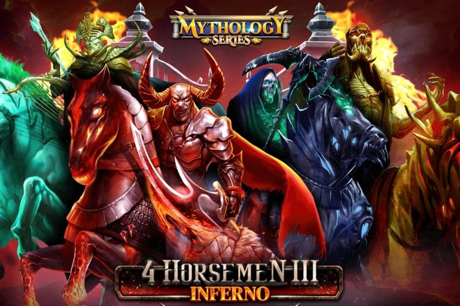 4 Horsemen 3 - Inferno slot game by Spinomenal