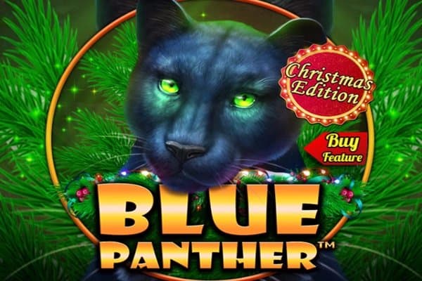 Blue Panther Christmas Edition slot game by Spinomenal