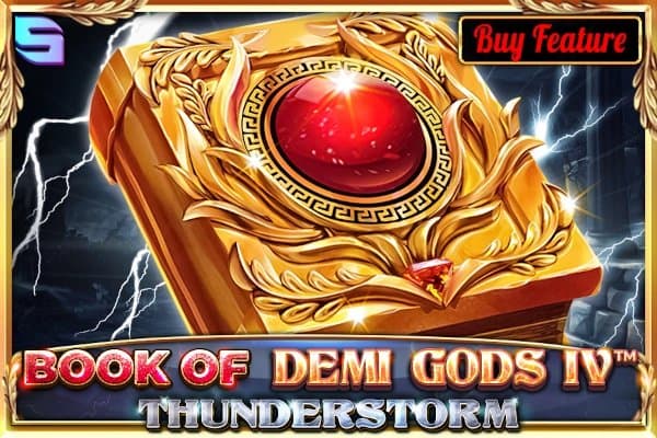 Book of Demi Gods IV Thunderstorm slot game by Spinomenal