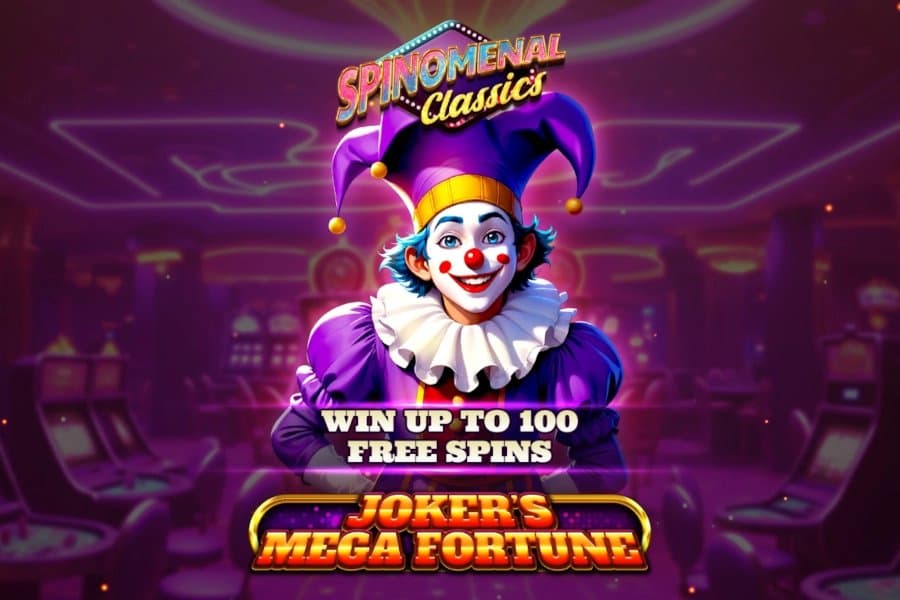Joker's Mega Fortune slot game by Spinomenal