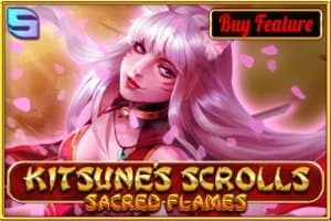 Kitsune's Scrolls Sacred Flames slot game by Spinomenal