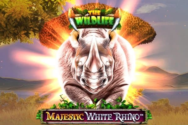 Majestic White Rhino slot game by Spinomenal