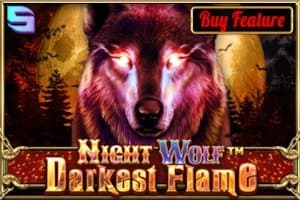Night Wolf Darkest Flame slot game by Spinomenal