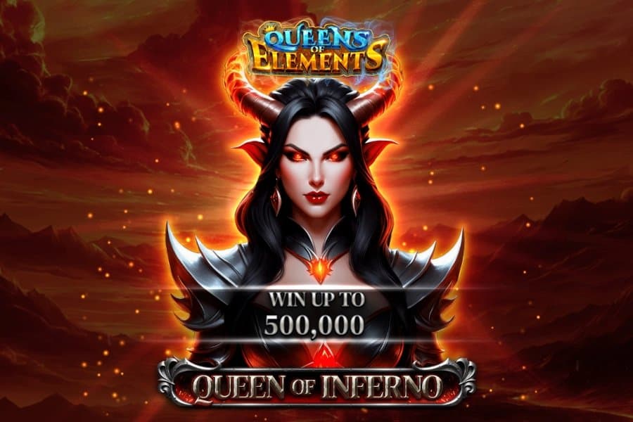 Queen of Inferno slot game by Spinomenal