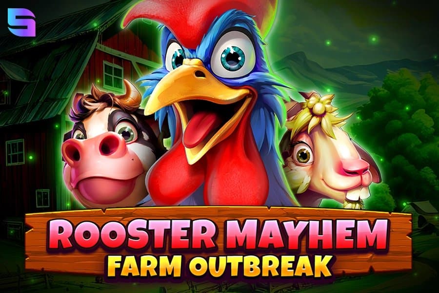 Rooster Mayhem Farm Outbreak slot game by Spinomenal