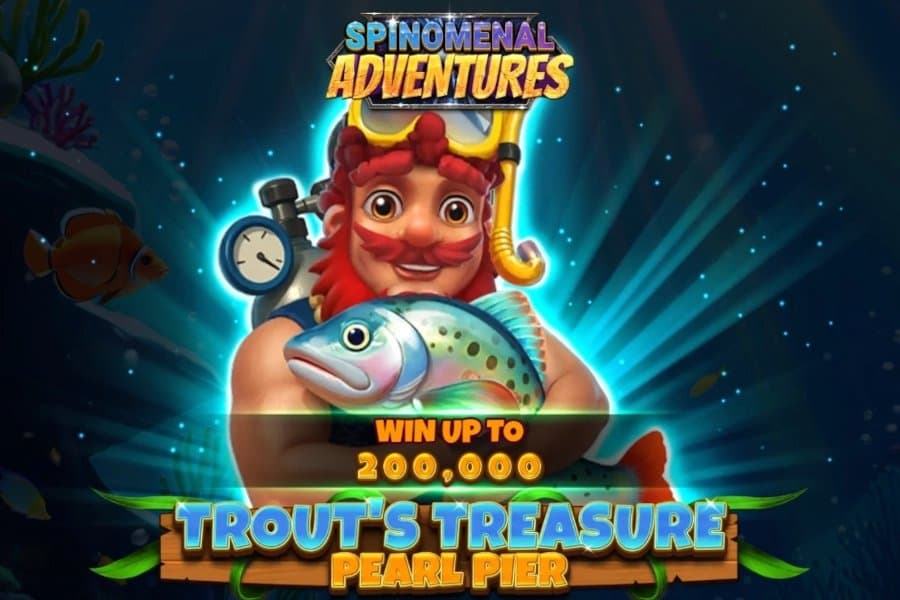 Trout's Treasure - Pearl Pier slot game by Spinomenal