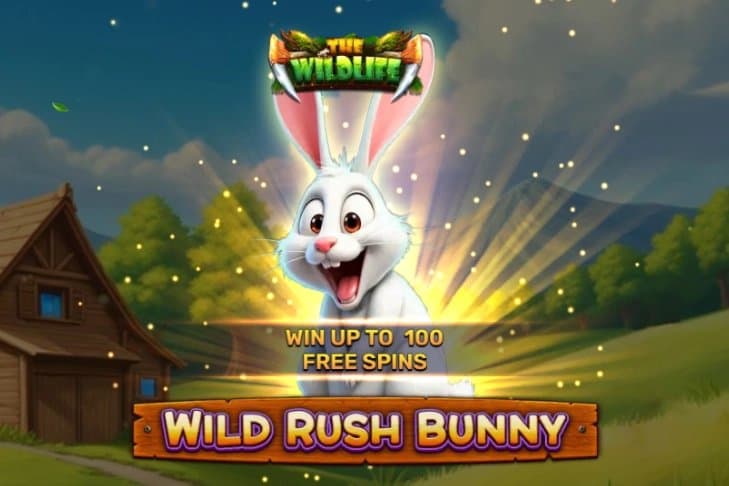 Wild Rush Bunny slot game by Spinomenal