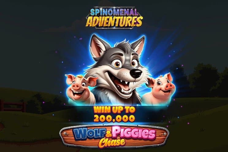 Wolf & Piggies Chase slot game by Spinomenal