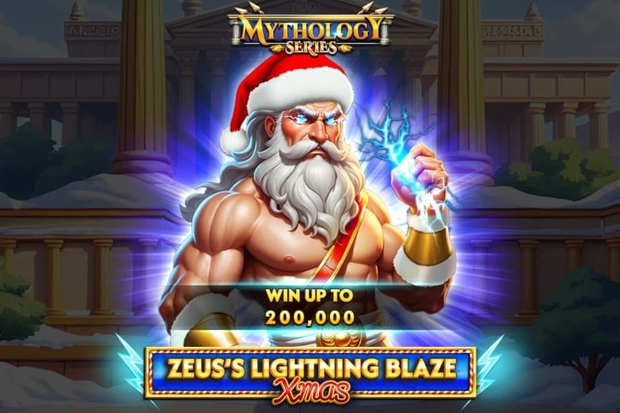Zeus's Lightning Blaze - Xmas slot game by Spinomenal