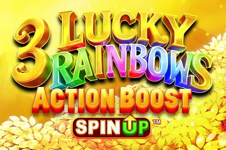 3 Lucky Rainbows Action Boost SpinUP slot game by SpinPlay Games