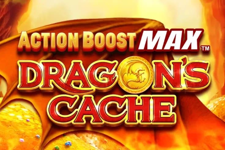 Action Boost Max Dragon's Cache slot game by SpinPlay Games