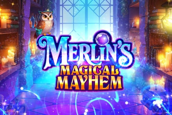 Merlin's Magical Mayhem slot game by Stakelogic