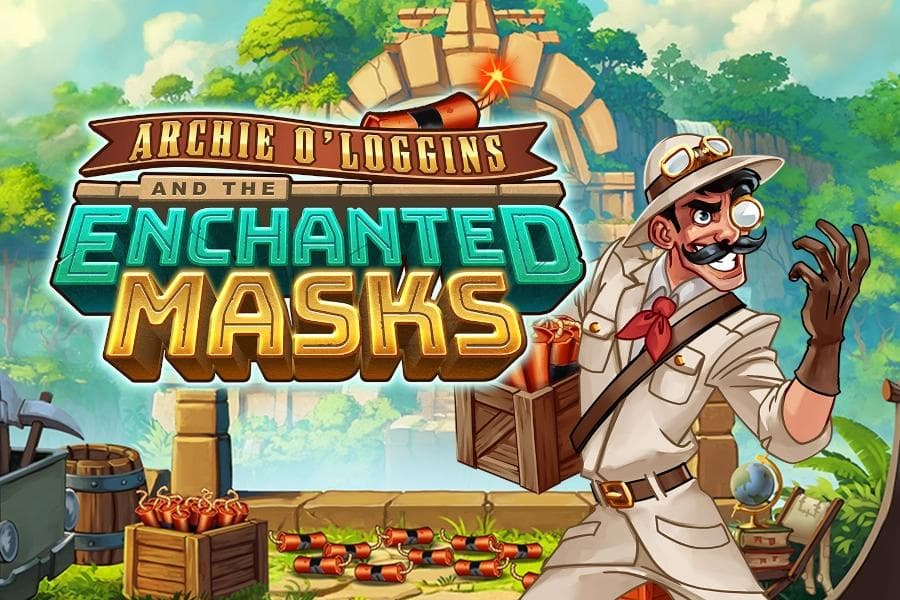 Archie O’Loggins and the Enchanted Masks slot game by Thunderkick