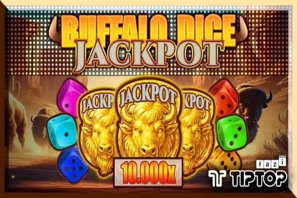 Buffalo Dice Jackpot slot game by Tiptop