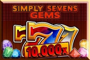 Simply Sevens Gems slot game by Tiptop