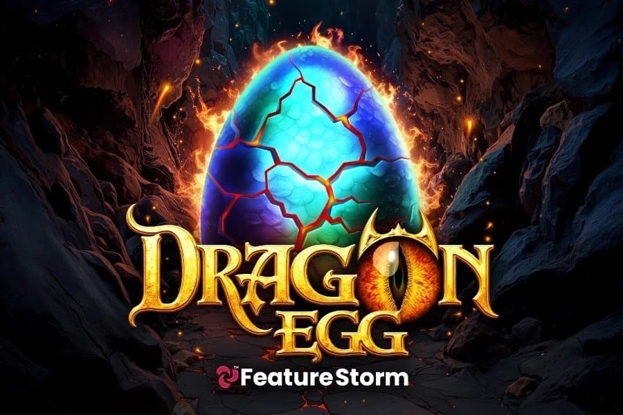 Dragon Egg Feature Storm slot game by Tom Horn Gaming