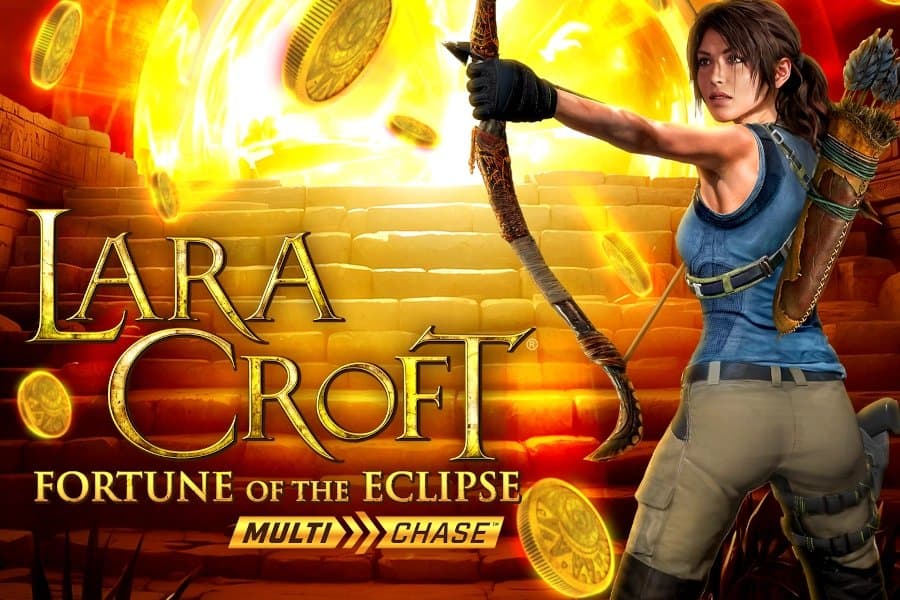 Lara Croft: Fortune of the Eclipse MultiChase slot game by Triple Edge Studios