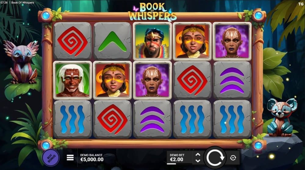 Book of Whispers slot game by Trusty Gaming