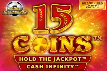 15 Coins Grand Gold Edition Score The Jackpot slot game by Wazdan