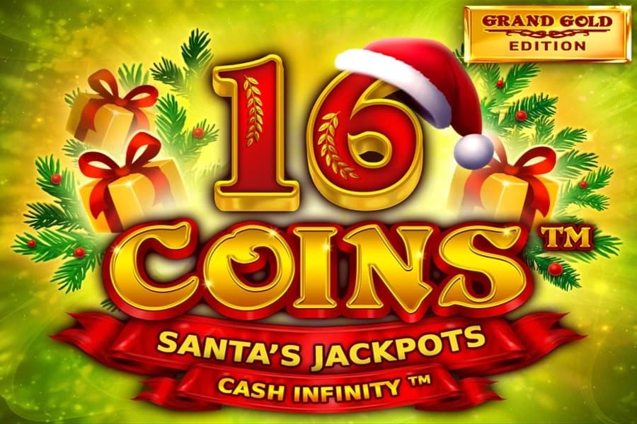16 Coins Grand Gold Edition Santa's Jackpots slot game by Wazdan