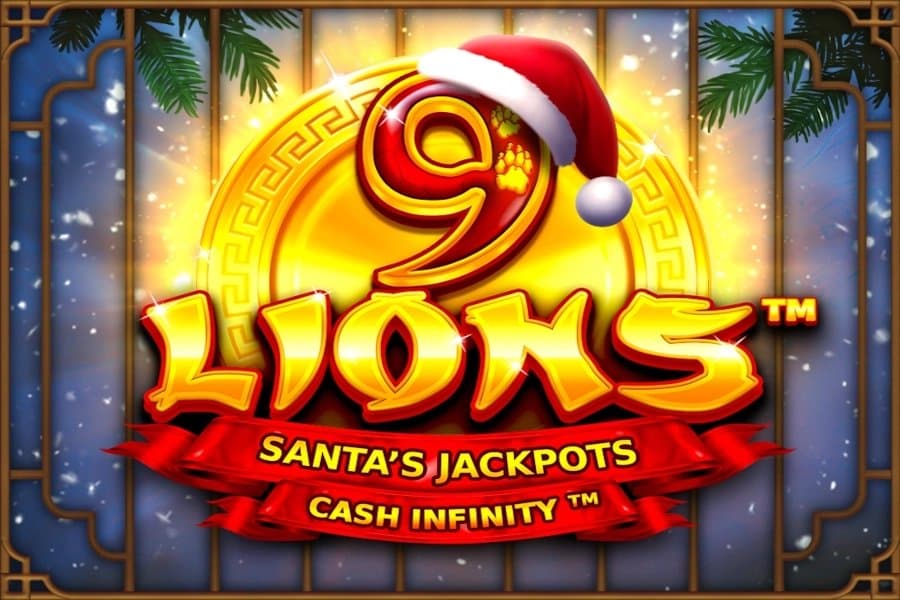 9 Lions Hold the Jackpot Santa's Jackpots slot game by Wazdan