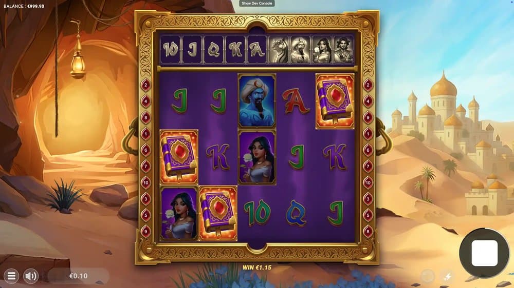 Book of Arabia slot game by Wicked Games