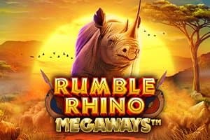 Rumble Rhino Megaways slot game by Wizard Games