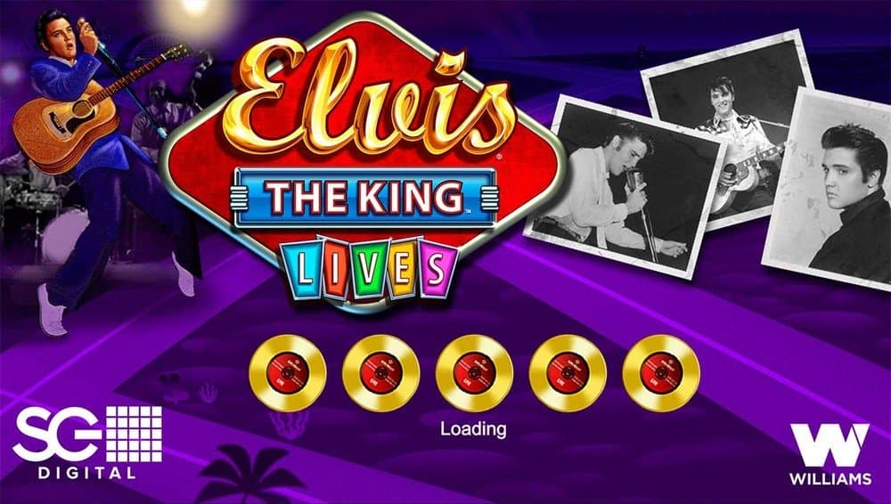Elvis the King Lives slot game by WMS