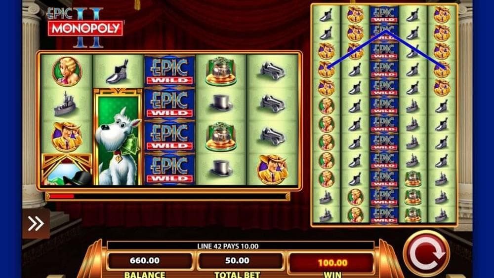 Epic Monopoly II slot game by WMS