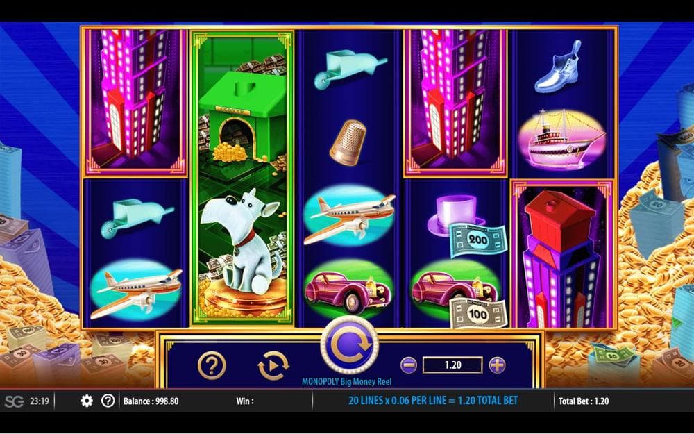 Monopoly Big Money Reel slot game by WMS