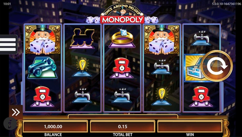 Monopoly Once Around Deluxe slot game by WMS