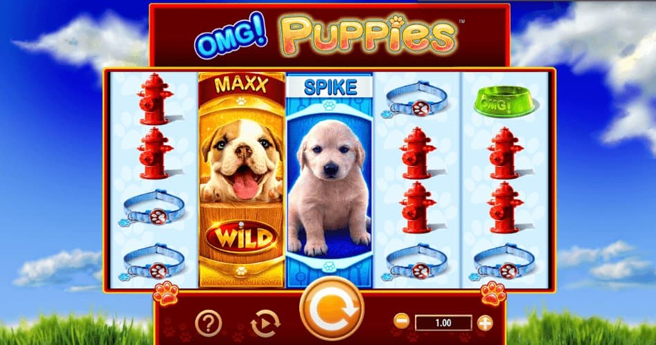 OMG! Puppies slot game by WMS