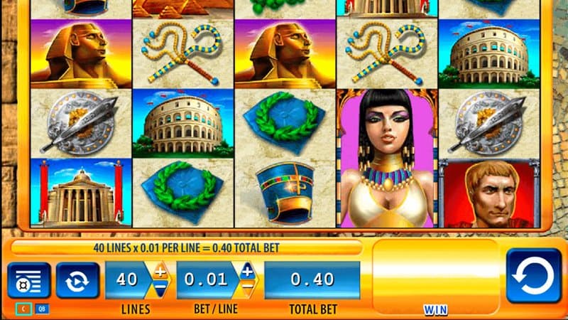 Rome & Egypt slot game by WMS