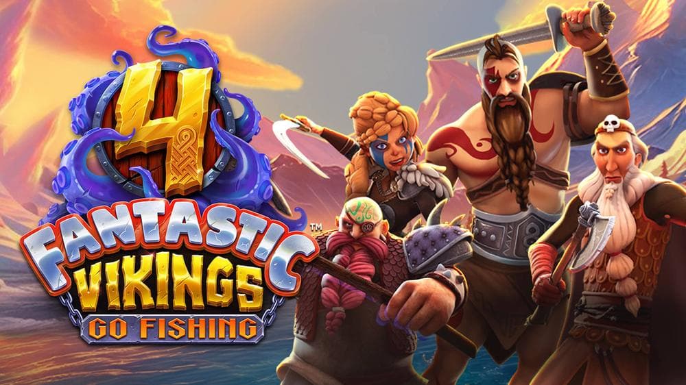 4 Fantastic Vikings Go Fishing slot game by 4ThePlayer