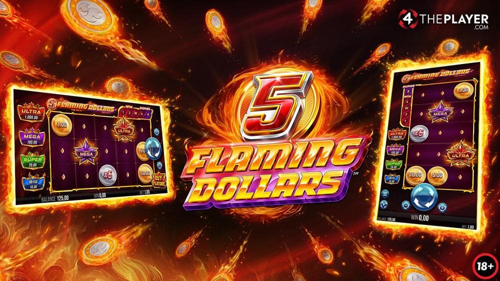 5 Flaming Dollars slot game by 4ThePlayer