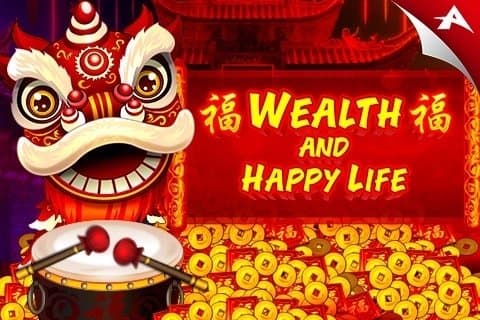 Wealth and Happy Life slot game by Ainsworth