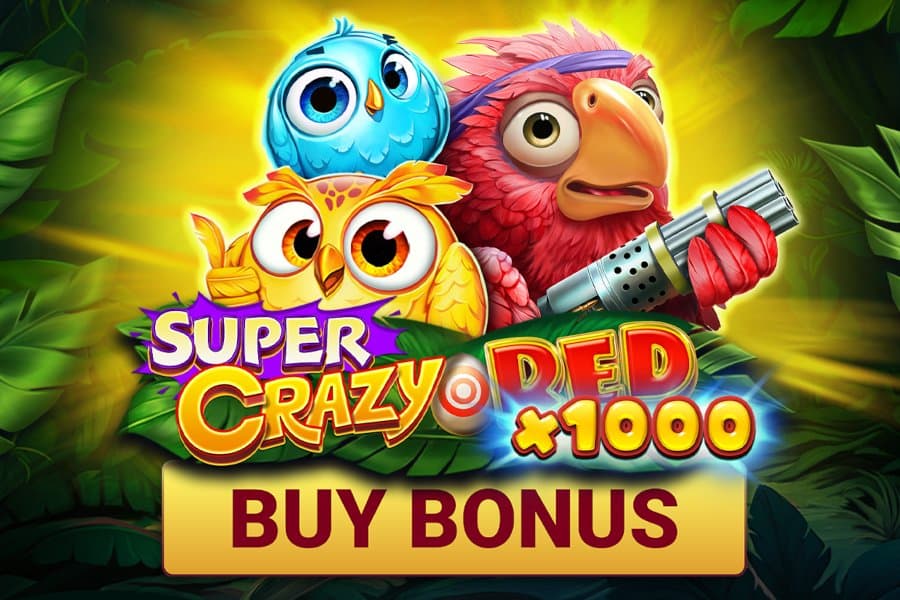 Super Crazy Red x1000 slot game by Amusnet