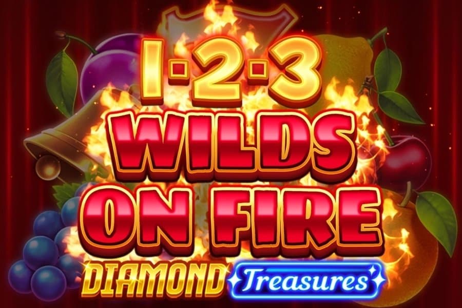 1-2-3 Wilds on Fire Diamond Treasures slot game by Apparat Gaming