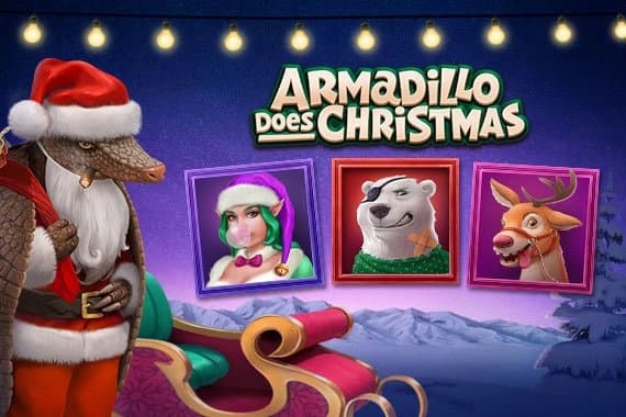 Armadillo Does Christmas slot game by Armadillo Studios