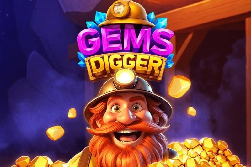Gems Digger slot game by Barbara Bang