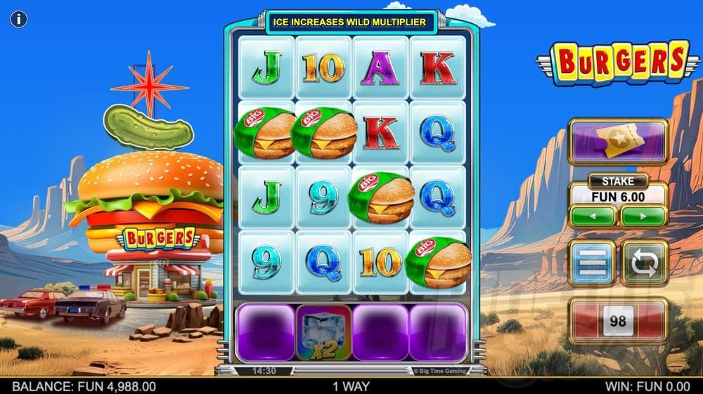 Burgers slot game by Big Time Gaming