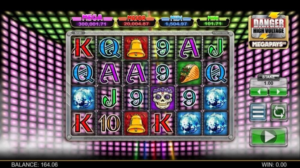 Danger High Voltage Megapays slot game by Big Time Gaming