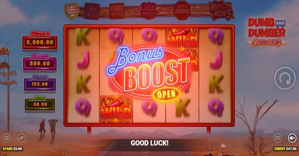 Dumb and Dumber Route to Riches slot game by Blueprint Gaming